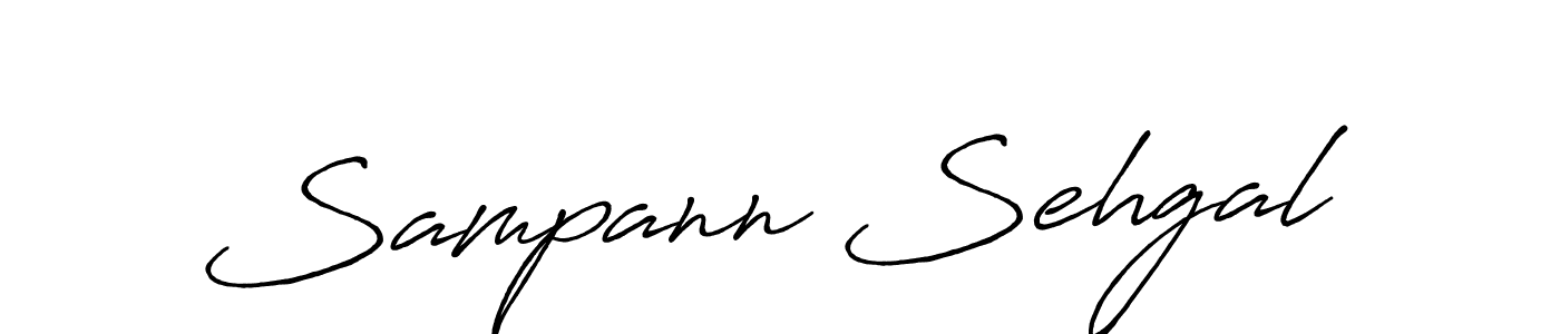 How to make Sampann Sehgal signature? Antro_Vectra_Bolder is a professional autograph style. Create handwritten signature for Sampann Sehgal name. Sampann Sehgal signature style 7 images and pictures png