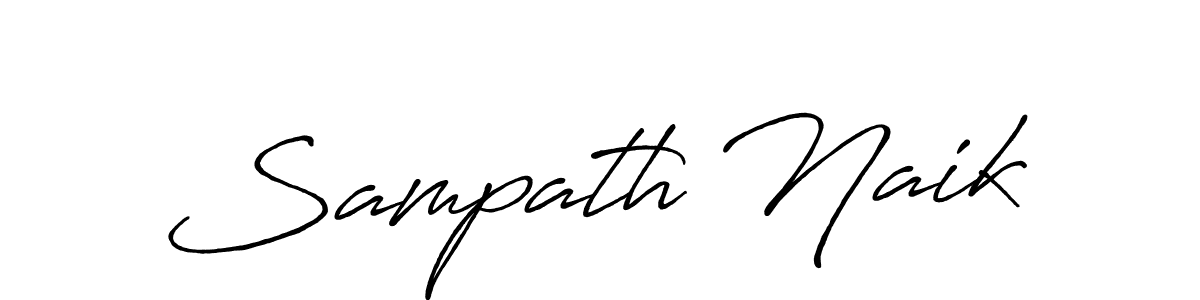 How to make Sampath Naik signature? Antro_Vectra_Bolder is a professional autograph style. Create handwritten signature for Sampath Naik name. Sampath Naik signature style 7 images and pictures png