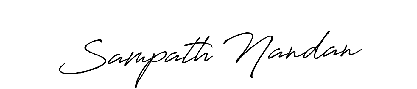 How to Draw Sampath Nandan signature style? Antro_Vectra_Bolder is a latest design signature styles for name Sampath Nandan. Sampath Nandan signature style 7 images and pictures png