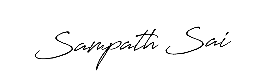 You can use this online signature creator to create a handwritten signature for the name Sampath Sai. This is the best online autograph maker. Sampath Sai signature style 7 images and pictures png