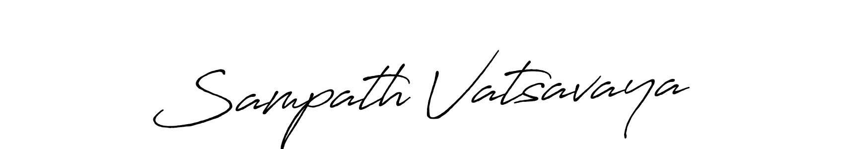 Also we have Sampath Vatsavaya name is the best signature style. Create professional handwritten signature collection using Antro_Vectra_Bolder autograph style. Sampath Vatsavaya signature style 7 images and pictures png