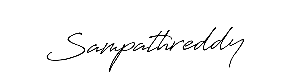 Antro_Vectra_Bolder is a professional signature style that is perfect for those who want to add a touch of class to their signature. It is also a great choice for those who want to make their signature more unique. Get Sampathreddy name to fancy signature for free. Sampathreddy signature style 7 images and pictures png
