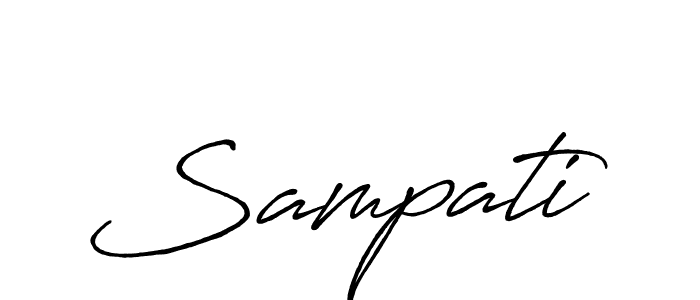 How to make Sampati name signature. Use Antro_Vectra_Bolder style for creating short signs online. This is the latest handwritten sign. Sampati signature style 7 images and pictures png