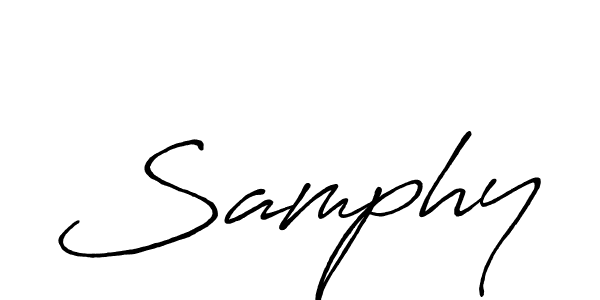 How to make Samphy signature? Antro_Vectra_Bolder is a professional autograph style. Create handwritten signature for Samphy name. Samphy signature style 7 images and pictures png