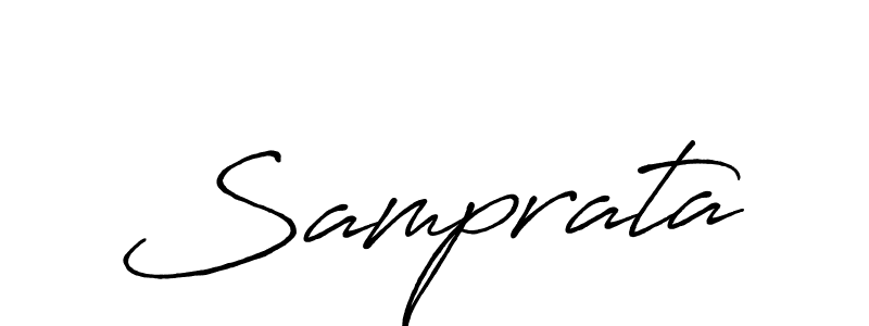 How to make Samprata name signature. Use Antro_Vectra_Bolder style for creating short signs online. This is the latest handwritten sign. Samprata signature style 7 images and pictures png