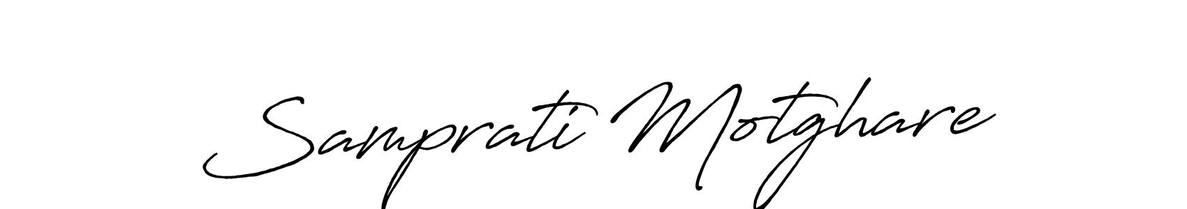 Also You can easily find your signature by using the search form. We will create Samprati Motghare name handwritten signature images for you free of cost using Antro_Vectra_Bolder sign style. Samprati Motghare signature style 7 images and pictures png