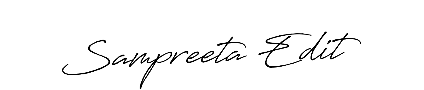 Design your own signature with our free online signature maker. With this signature software, you can create a handwritten (Antro_Vectra_Bolder) signature for name Sampreeta Edit. Sampreeta Edit signature style 7 images and pictures png