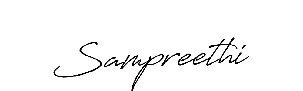 Make a beautiful signature design for name Sampreethi. Use this online signature maker to create a handwritten signature for free. Sampreethi signature style 7 images and pictures png