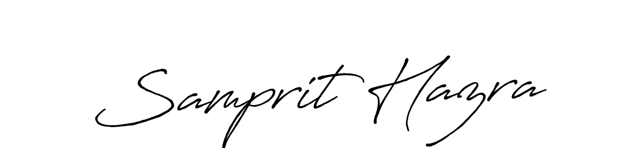 Use a signature maker to create a handwritten signature online. With this signature software, you can design (Antro_Vectra_Bolder) your own signature for name Samprit Hazra. Samprit Hazra signature style 7 images and pictures png