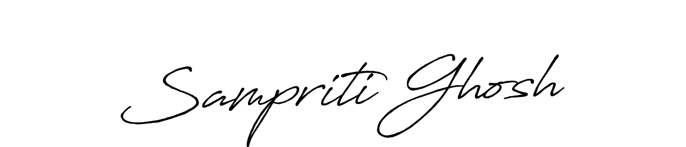 Create a beautiful signature design for name Sampriti Ghosh. With this signature (Antro_Vectra_Bolder) fonts, you can make a handwritten signature for free. Sampriti Ghosh signature style 7 images and pictures png