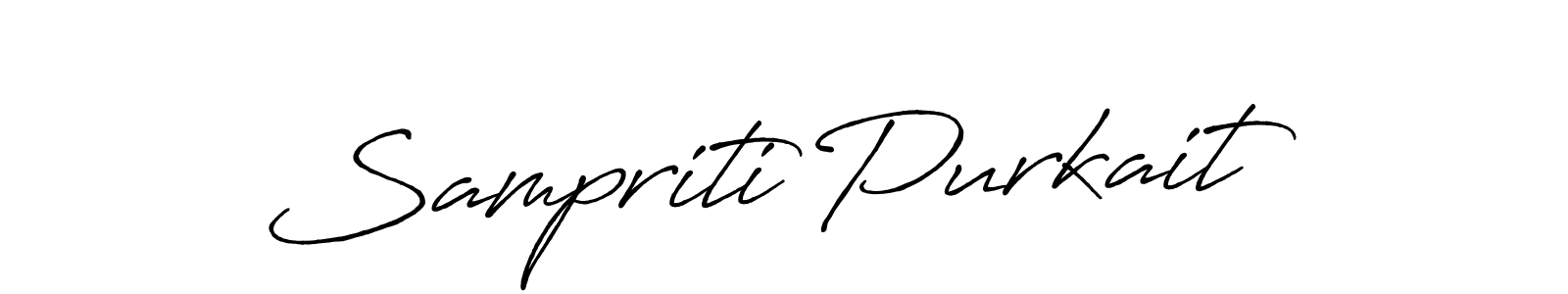 Make a short Sampriti Purkait signature style. Manage your documents anywhere anytime using Antro_Vectra_Bolder. Create and add eSignatures, submit forms, share and send files easily. Sampriti Purkait signature style 7 images and pictures png