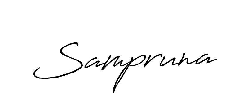 How to make Sampruna signature? Antro_Vectra_Bolder is a professional autograph style. Create handwritten signature for Sampruna name. Sampruna signature style 7 images and pictures png
