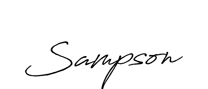 Design your own signature with our free online signature maker. With this signature software, you can create a handwritten (Antro_Vectra_Bolder) signature for name Sampson. Sampson signature style 7 images and pictures png