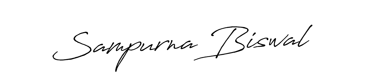 How to make Sampurna Biswal signature? Antro_Vectra_Bolder is a professional autograph style. Create handwritten signature for Sampurna Biswal name. Sampurna Biswal signature style 7 images and pictures png