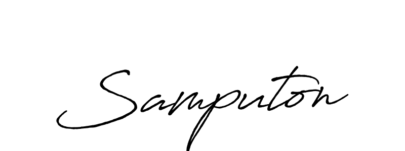 Also You can easily find your signature by using the search form. We will create Samputon name handwritten signature images for you free of cost using Antro_Vectra_Bolder sign style. Samputon signature style 7 images and pictures png