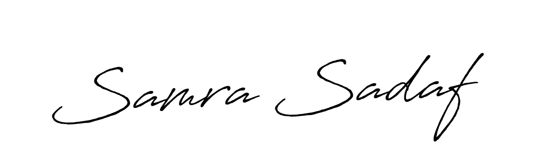 Also You can easily find your signature by using the search form. We will create Samra Sadaf name handwritten signature images for you free of cost using Antro_Vectra_Bolder sign style. Samra Sadaf signature style 7 images and pictures png