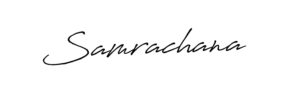 Create a beautiful signature design for name Samrachana. With this signature (Antro_Vectra_Bolder) fonts, you can make a handwritten signature for free. Samrachana signature style 7 images and pictures png