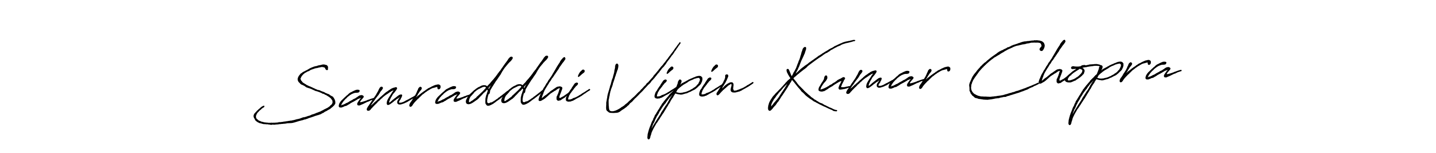 The best way (Antro_Vectra_Bolder) to make a short signature is to pick only two or three words in your name. The name Samraddhi Vipin Kumar Chopra include a total of six letters. For converting this name. Samraddhi Vipin Kumar Chopra signature style 7 images and pictures png