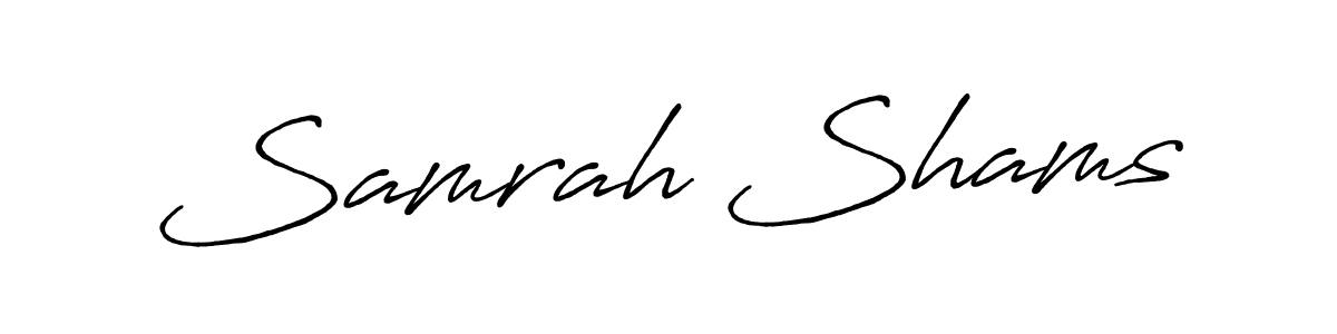 This is the best signature style for the Samrah Shams name. Also you like these signature font (Antro_Vectra_Bolder). Mix name signature. Samrah Shams signature style 7 images and pictures png