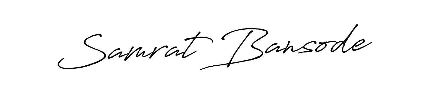 Samrat Bansode stylish signature style. Best Handwritten Sign (Antro_Vectra_Bolder) for my name. Handwritten Signature Collection Ideas for my name Samrat Bansode. Samrat Bansode signature style 7 images and pictures png