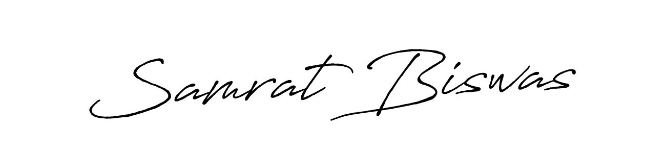 Samrat Biswas stylish signature style. Best Handwritten Sign (Antro_Vectra_Bolder) for my name. Handwritten Signature Collection Ideas for my name Samrat Biswas. Samrat Biswas signature style 7 images and pictures png