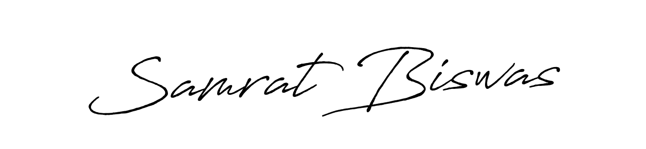 Samrat Biswas stylish signature style. Best Handwritten Sign (Antro_Vectra_Bolder) for my name. Handwritten Signature Collection Ideas for my name Samrat Biswas. Samrat Biswas signature style 7 images and pictures png