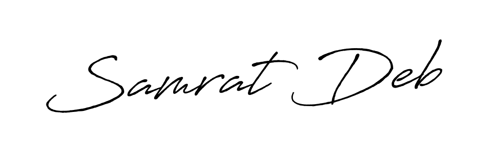 Create a beautiful signature design for name Samrat Deb. With this signature (Antro_Vectra_Bolder) fonts, you can make a handwritten signature for free. Samrat Deb signature style 7 images and pictures png