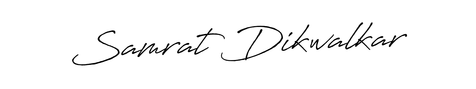 Make a beautiful signature design for name Samrat Dikwalkar. With this signature (Antro_Vectra_Bolder) style, you can create a handwritten signature for free. Samrat Dikwalkar signature style 7 images and pictures png