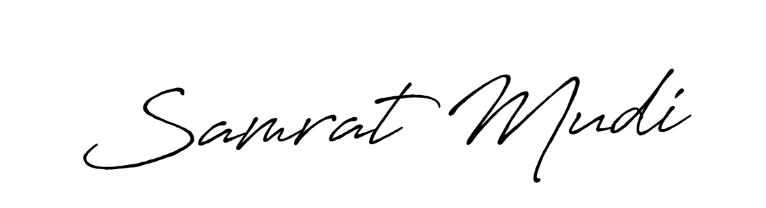 Also You can easily find your signature by using the search form. We will create Samrat Mudi name handwritten signature images for you free of cost using Antro_Vectra_Bolder sign style. Samrat Mudi signature style 7 images and pictures png