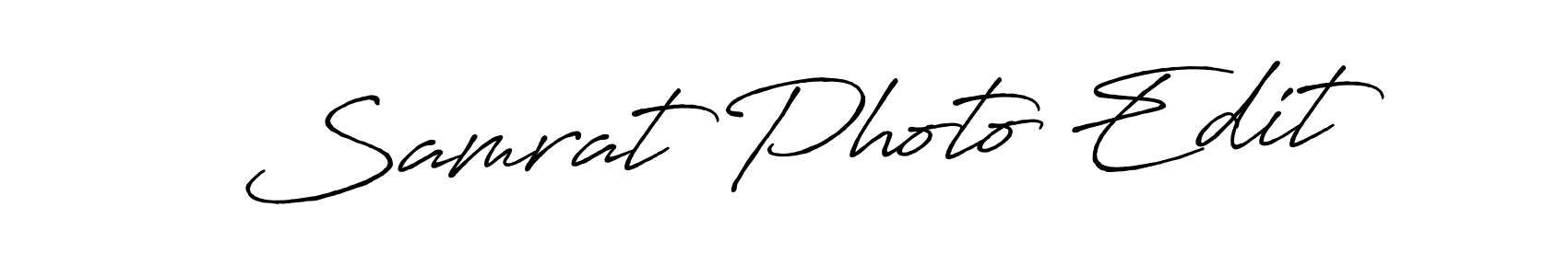 The best way (Antro_Vectra_Bolder) to make a short signature is to pick only two or three words in your name. The name Samrat Photo Edit include a total of six letters. For converting this name. Samrat Photo Edit signature style 7 images and pictures png