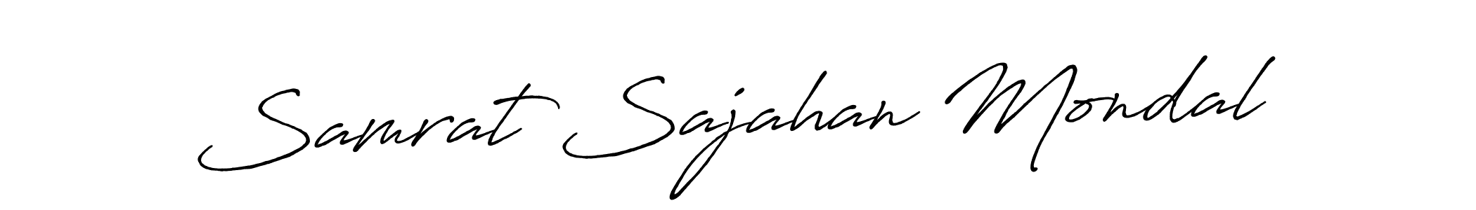 Also we have Samrat Sajahan Mondal name is the best signature style. Create professional handwritten signature collection using Antro_Vectra_Bolder autograph style. Samrat Sajahan Mondal signature style 7 images and pictures png