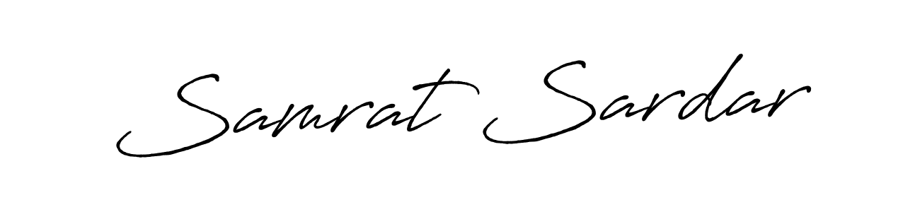 if you are searching for the best signature style for your name Samrat Sardar. so please give up your signature search. here we have designed multiple signature styles  using Antro_Vectra_Bolder. Samrat Sardar signature style 7 images and pictures png