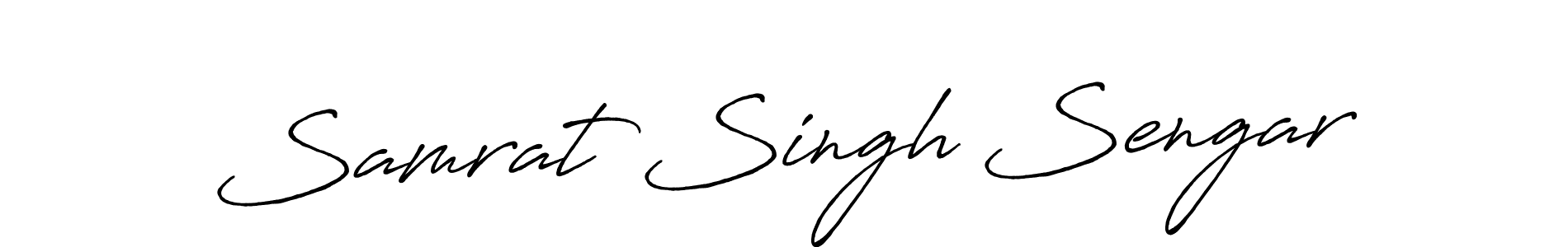 Design your own signature with our free online signature maker. With this signature software, you can create a handwritten (Antro_Vectra_Bolder) signature for name Samrat Singh Sengar. Samrat Singh Sengar signature style 7 images and pictures png