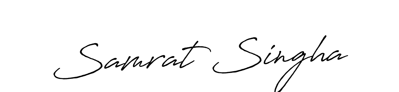 Also You can easily find your signature by using the search form. We will create Samrat Singha name handwritten signature images for you free of cost using Antro_Vectra_Bolder sign style. Samrat Singha signature style 7 images and pictures png