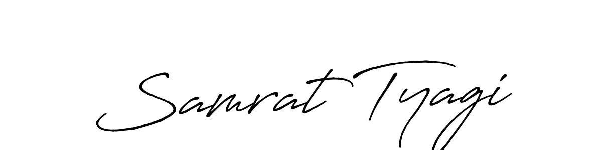 How to make Samrat Tyagi signature? Antro_Vectra_Bolder is a professional autograph style. Create handwritten signature for Samrat Tyagi name. Samrat Tyagi signature style 7 images and pictures png