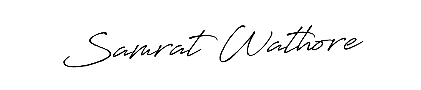 Design your own signature with our free online signature maker. With this signature software, you can create a handwritten (Antro_Vectra_Bolder) signature for name Samrat Wathore. Samrat Wathore signature style 7 images and pictures png