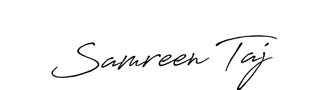 Once you've used our free online signature maker to create your best signature Antro_Vectra_Bolder style, it's time to enjoy all of the benefits that Samreen Taj name signing documents. Samreen Taj signature style 7 images and pictures png