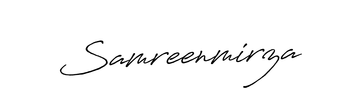 Samreenmirza stylish signature style. Best Handwritten Sign (Antro_Vectra_Bolder) for my name. Handwritten Signature Collection Ideas for my name Samreenmirza. Samreenmirza signature style 7 images and pictures png