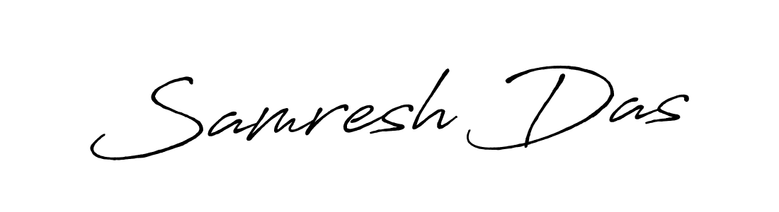 Make a beautiful signature design for name Samresh Das. With this signature (Antro_Vectra_Bolder) style, you can create a handwritten signature for free. Samresh Das signature style 7 images and pictures png