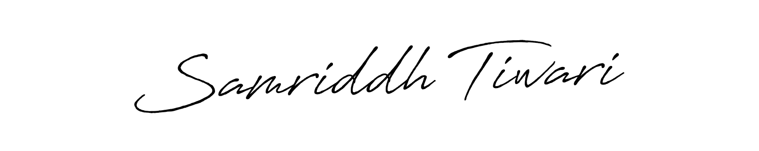 Samriddh Tiwari stylish signature style. Best Handwritten Sign (Antro_Vectra_Bolder) for my name. Handwritten Signature Collection Ideas for my name Samriddh Tiwari. Samriddh Tiwari signature style 7 images and pictures png