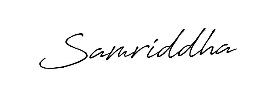 How to make Samriddha name signature. Use Antro_Vectra_Bolder style for creating short signs online. This is the latest handwritten sign. Samriddha signature style 7 images and pictures png