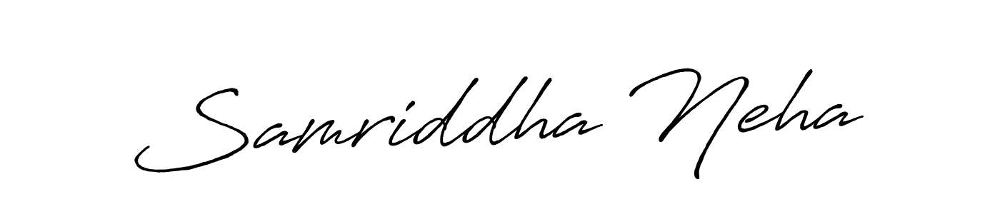 It looks lik you need a new signature style for name Samriddha Neha. Design unique handwritten (Antro_Vectra_Bolder) signature with our free signature maker in just a few clicks. Samriddha Neha signature style 7 images and pictures png