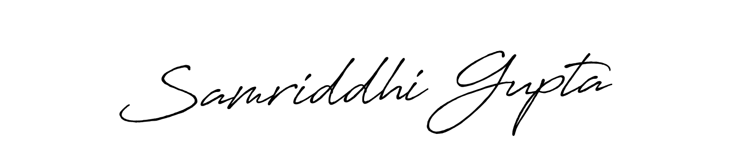 How to make Samriddhi Gupta name signature. Use Antro_Vectra_Bolder style for creating short signs online. This is the latest handwritten sign. Samriddhi Gupta signature style 7 images and pictures png