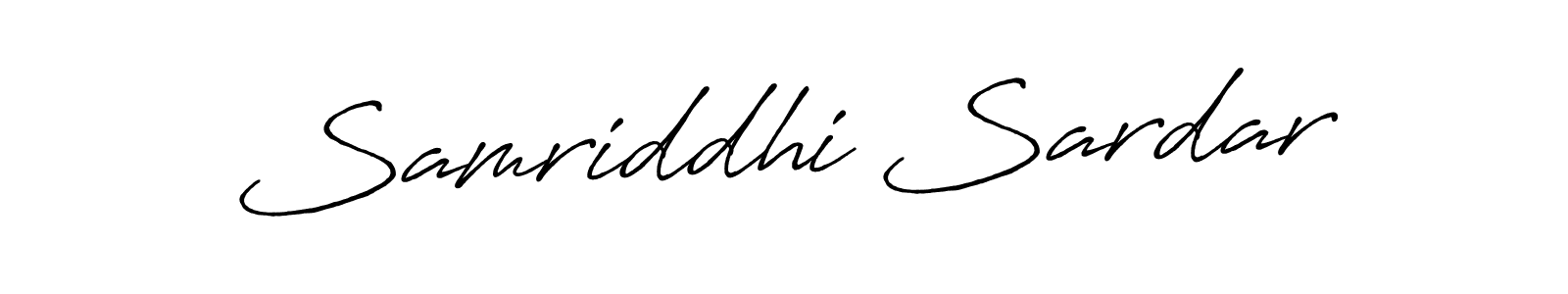 Make a beautiful signature design for name Samriddhi Sardar. With this signature (Antro_Vectra_Bolder) style, you can create a handwritten signature for free. Samriddhi Sardar signature style 7 images and pictures png