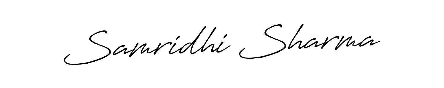 Once you've used our free online signature maker to create your best signature Antro_Vectra_Bolder style, it's time to enjoy all of the benefits that Samridhi Sharma name signing documents. Samridhi Sharma signature style 7 images and pictures png