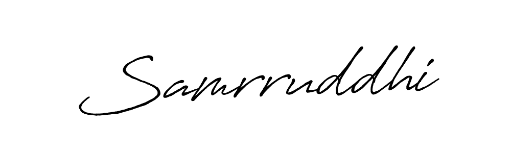 You should practise on your own different ways (Antro_Vectra_Bolder) to write your name (Samrruddhi) in signature. don't let someone else do it for you. Samrruddhi signature style 7 images and pictures png
