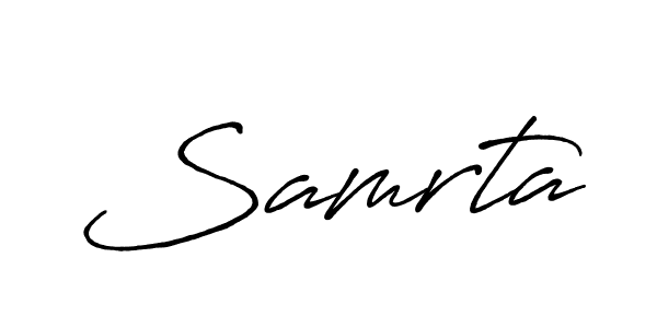 Also we have Samrta name is the best signature style. Create professional handwritten signature collection using Antro_Vectra_Bolder autograph style. Samrta signature style 7 images and pictures png