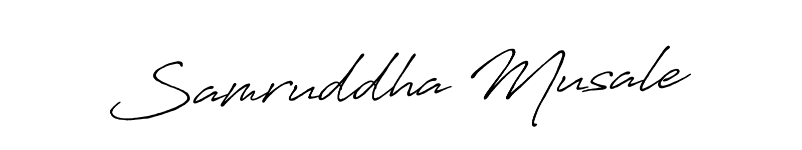 How to make Samruddha Musale signature? Antro_Vectra_Bolder is a professional autograph style. Create handwritten signature for Samruddha Musale name. Samruddha Musale signature style 7 images and pictures png