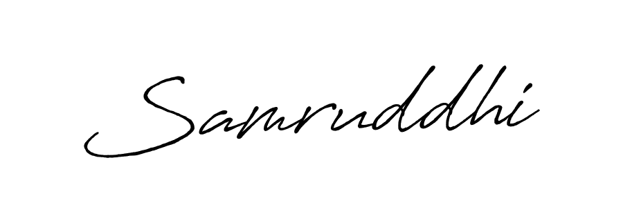 Design your own signature with our free online signature maker. With this signature software, you can create a handwritten (Antro_Vectra_Bolder) signature for name Samruddhi. Samruddhi signature style 7 images and pictures png