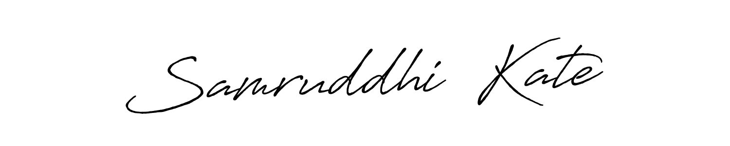 Similarly Antro_Vectra_Bolder is the best handwritten signature design. Signature creator online .You can use it as an online autograph creator for name Samruddhi  Kate. Samruddhi  Kate signature style 7 images and pictures png